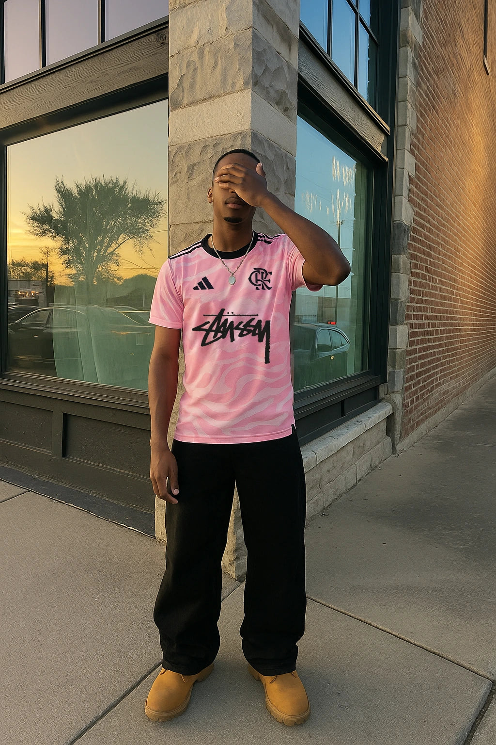 Camiseta del Flamengo x Stussy